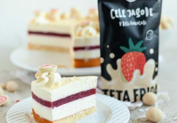 Recipe: Coconut cake, white chocolate, strawberry