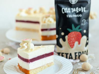 Recipe: Coconut cake, white chocolate, strawberry
