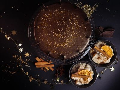Christmas time with Goldiva cake and Christmas Ice cream