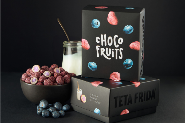 premium Choco Fruits Blueberries with Yogurt in White Chocolate
