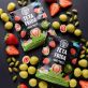 Choco fruits Whole strawberries in white chocolate with pistachio