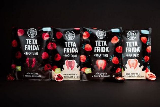 Choco fruits Cele jagode v temni čokoladi