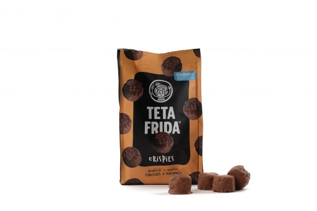 Crispies arasidi v mlecni cokoladi s slano karamelo