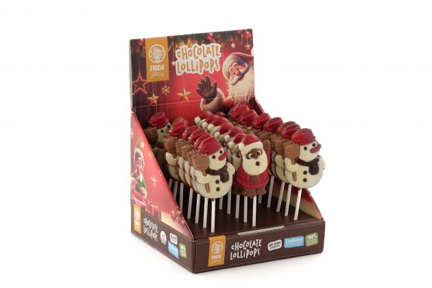 Chocolate Lollipop Christmas Santa
