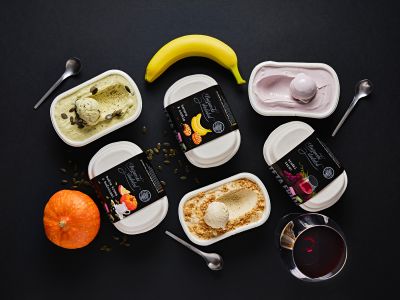 New autumn flavours of Divine gourmet ice creams in Hofer