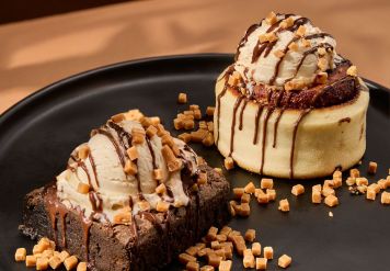 A new dessert that brings together warm and cold sweet indulgence.