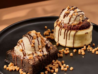 A new dessert that brings together warm and cold sweet indulgence.