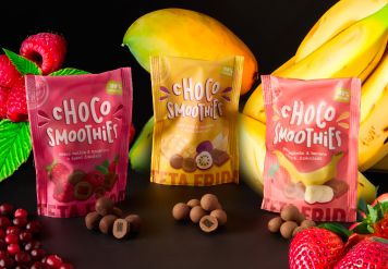 Choco Smoothies, the new chocolate fruit bites