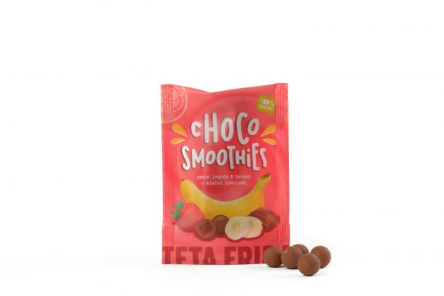 Choco smoothies - Real strawberry & banana in milk chocolate