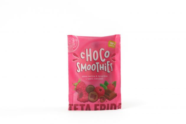 Choco smoothies - Real raspberry & cranberry in dark chocolate