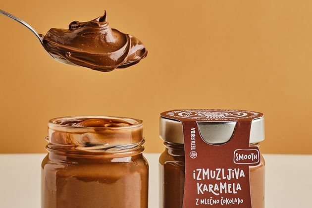 Runaway caramel with milk chocolate
