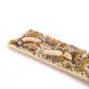 White chocolate with apples, poppy seeds, hazelnuts and raisins