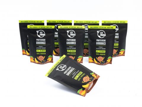 Protein Crunchies - Mango in protein chocolate pack 7+1 free