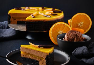 Jaffa Brookie now also available as a cake and an ice cream