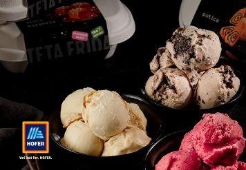 Divine gourmet ice creams exclusively at Hofer