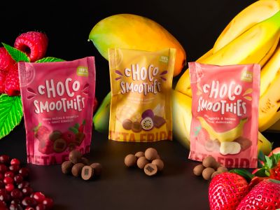 Choco Smoothies, the new chocolate fruit bites